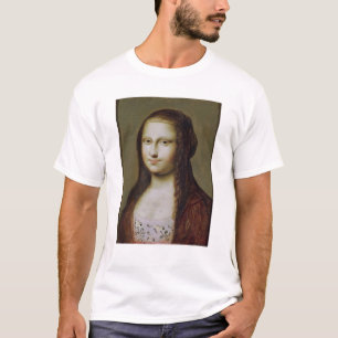 Camiseta Retrato de uma mulher inspirada pela Mona Lisa