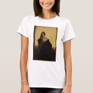 Camiseta Retrato de uma mulher (pastel no papel)