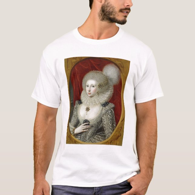 Camiseta Retrato de uma mulher, possivelmente algodão de (Frente)