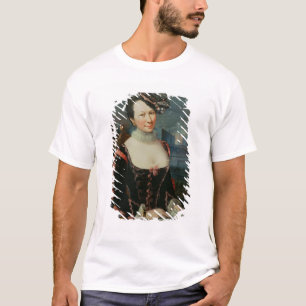 Camiseta Retrato de uma mulher que guardara uma contagem