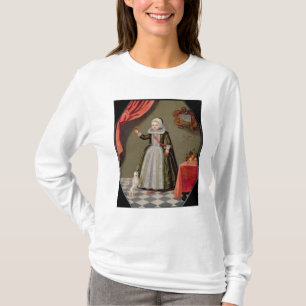 Camiseta Retrato de uma rapariga com um pássaro