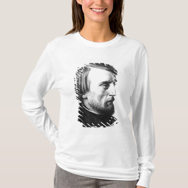 Camiseta Retrato de Vissarion Grigorievich Belinsky (Frente)