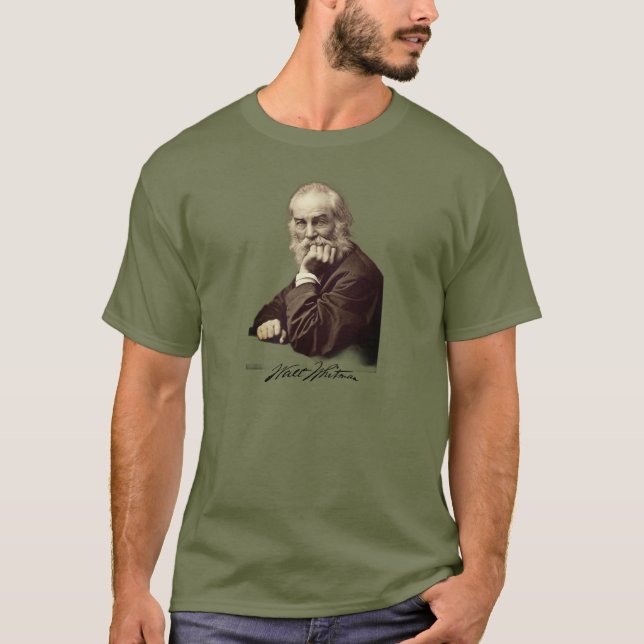 Camiseta Retrato de Walt Whitman (Frente)