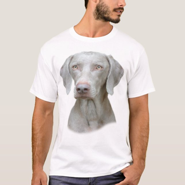 Camiseta Retrato de Weimaraner (Frente)
