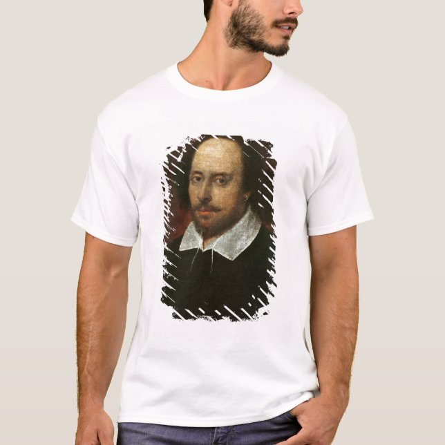 Camiseta Retrato de William Shakespeare c.1610 (Frente)