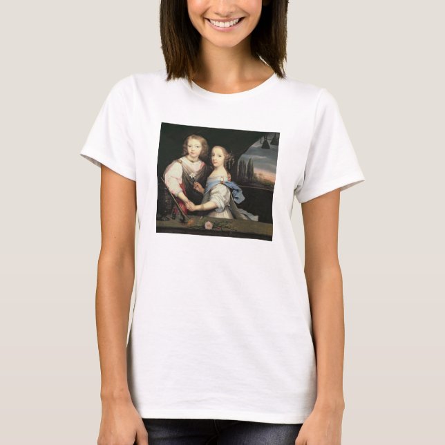 Camiseta Retrato de Winston e Arabella (1648-1730) Churc (Frente)