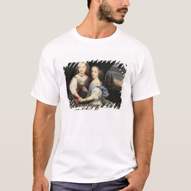 Camiseta Retrato de Winston e de Arabella (1648-1730) Churc (Frente)