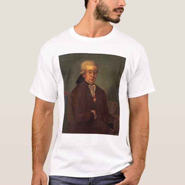 Camiseta Retrato de Wolfgang Amadeus Mozart 2 (Frente)