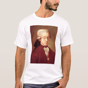 Camiseta Retrato de Wolfgang Amadeus Mozart depois de 1770