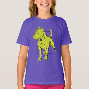 Camiseta Retrato do American Pit Bull Terrier
