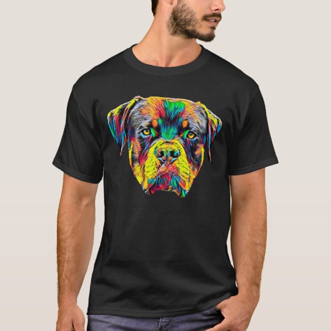 Camiseta Retrato do animal de estimação da cabeça da raça (Frente)