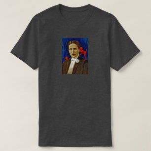 Camiseta Retrato do cavalheiro do vintage com diabos