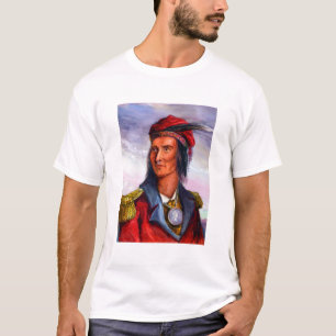 Camiseta Retrato do Chefe Shawnee Tecumseh