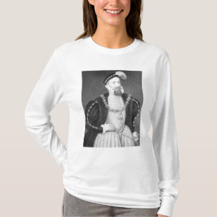 Camiseta Retrato do cinza de Henry