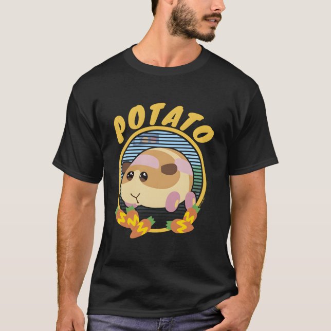 Camiseta Retrato do Círculo de Batata Pui Pui Molcar (Frente)