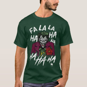 Camiseta Retrato do Coringa de Natal da DC Comics Fa La La 