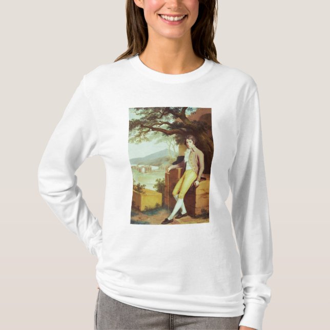 Camiseta Retrato do coronel David La Touche de Marcey (Frente)