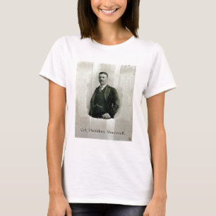 Camiseta Retrato do coronel Theodore Roosevelt (litho)