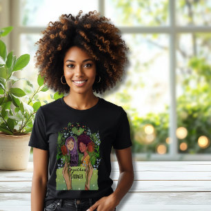 Camiseta Retrato do Dia Internacional da Mulher Mais Forte 