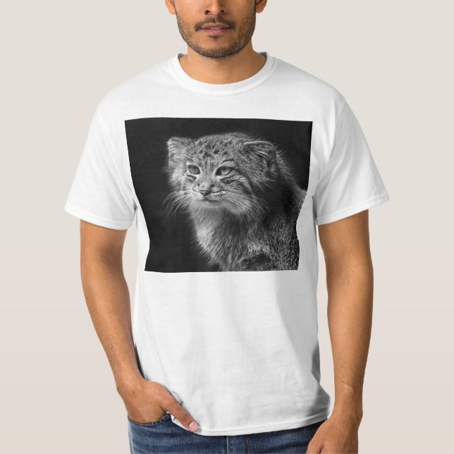 Camiseta Retrato do gato de Pallas (Frente)