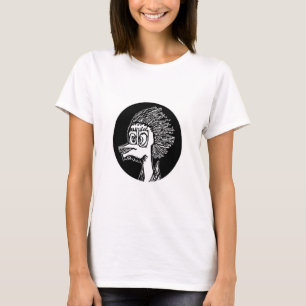 Camiseta Retrato do homem-pata desenho esquemático