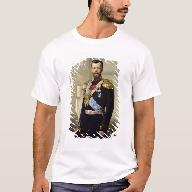 Camiseta Retrato do imperador Nicholas II, 1900 (Frente)