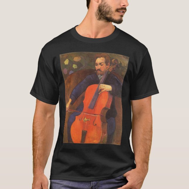 Camiseta Retrato do jogador Schneklud por Paul Gauguin (Frente)