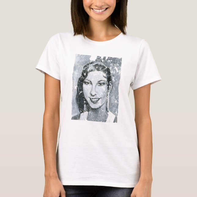 Camiseta Retrato do padeiro de Josephine por Vanessa Daou (Frente)