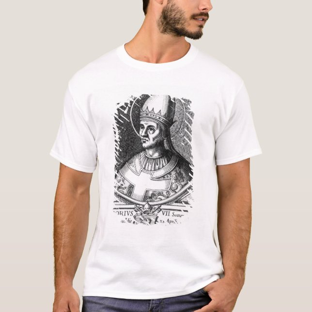 Camiseta Retrato do papa Gregory VII (Frente)