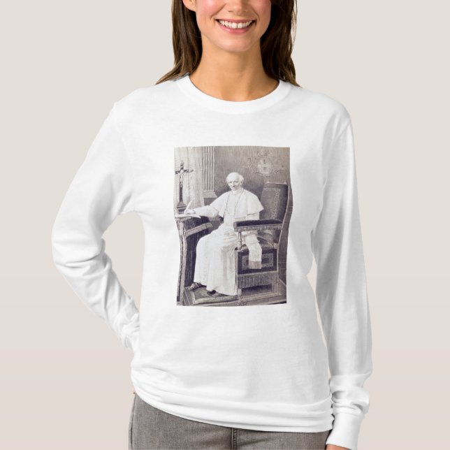 Camiseta Retrato do papa Leo XIII (Frente)