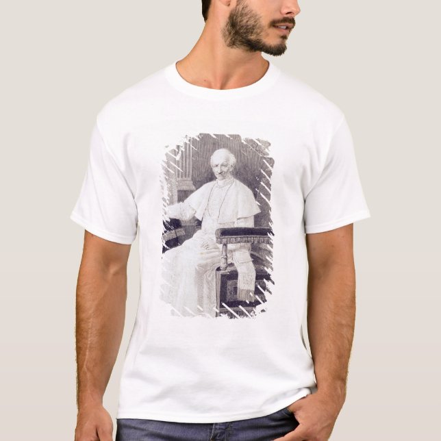 Camiseta Retrato do papa Leo XIII (Frente)