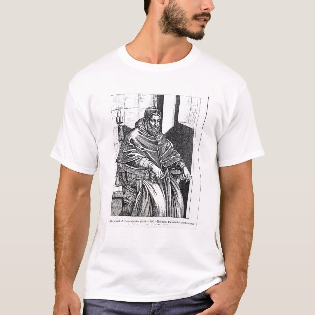 Camiseta Retrato do papa Sixtus V (Frente)