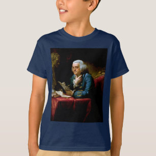 Camiseta Retrato do polegar, Benjamin Franklin fundador do 