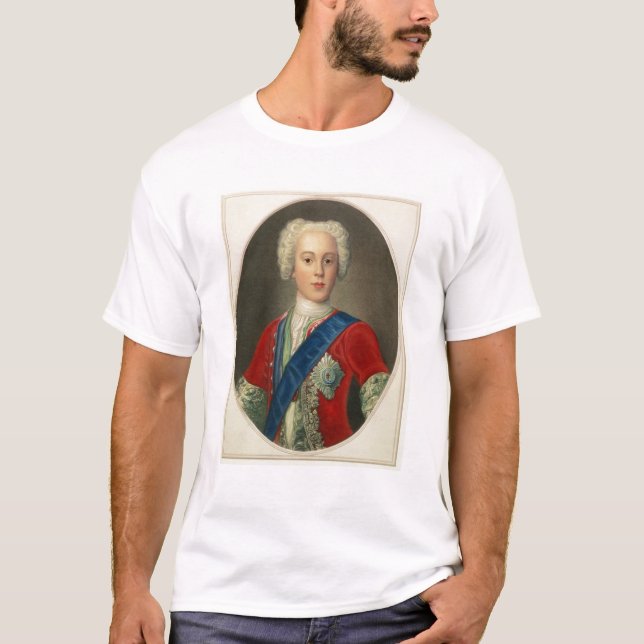 Camiseta Retrato do príncipe Charles Edward (Frente)