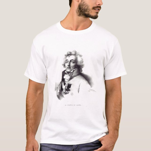Camiseta Retrato do príncipe de Charles-Joseph do marechal (Frente)