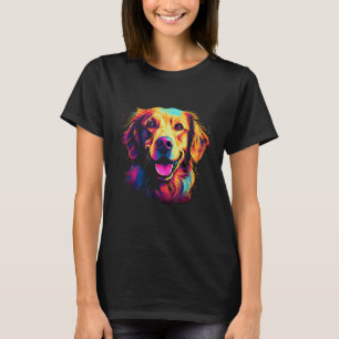 Camiseta Retrato do Proprietário do Retriever Dourado Color