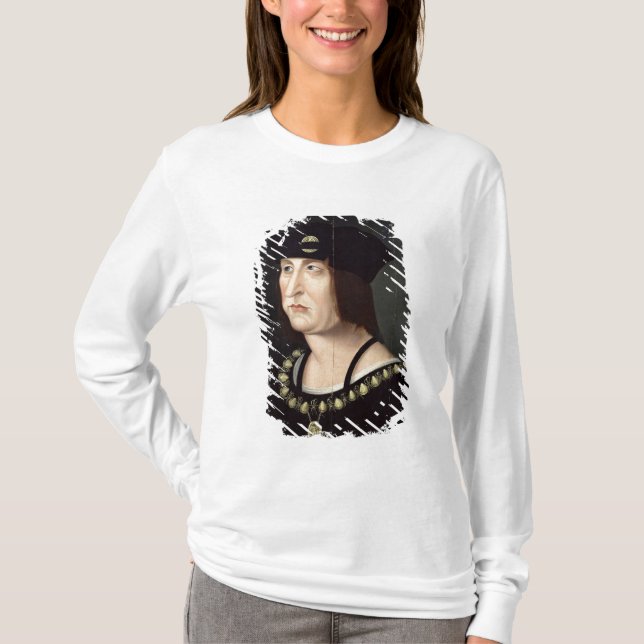 Camiseta Retrato do rei de Louis XII de France (Frente)