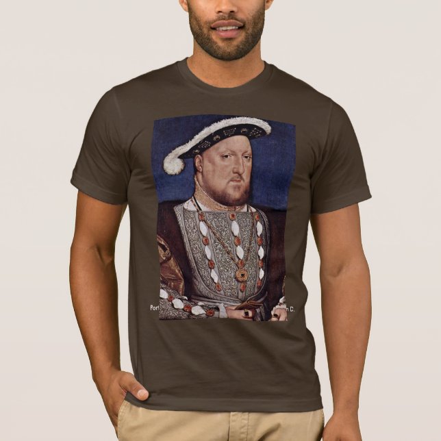 Camiseta Retrato do rei Henry Viii de Inglaterra (Frente)