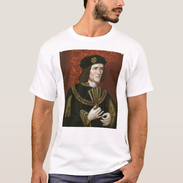 Camiseta Retrato do rei inglês Richard III (Frente)