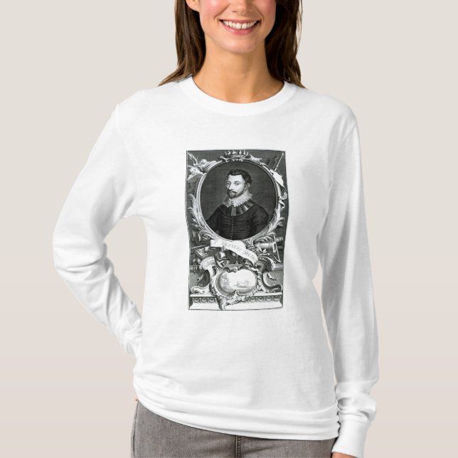 Camiseta Retrato do senhor Francis Drake (Frente)