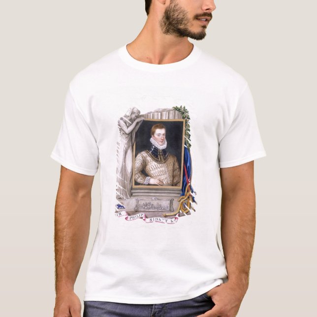 Camiseta Retrato do senhor Philip Sidney (1554-86) 'do (Frente)