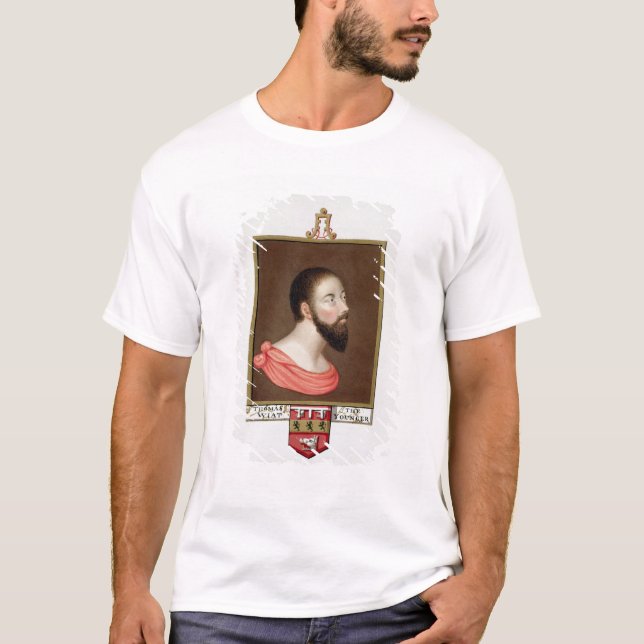 Camiseta Retrato do senhor Thomas Wyatt o mais novo (Frente)