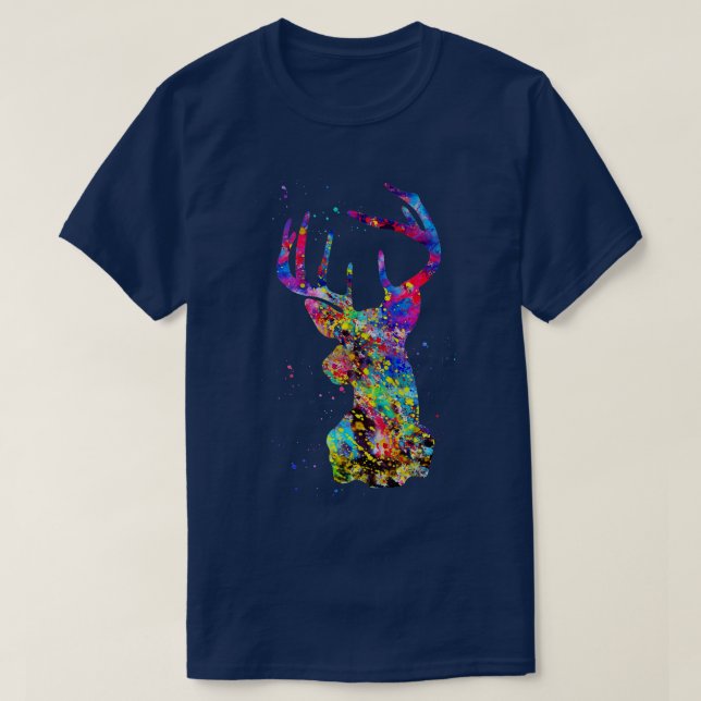 Camiseta Retrato do Stag 1 (Frente do Design)