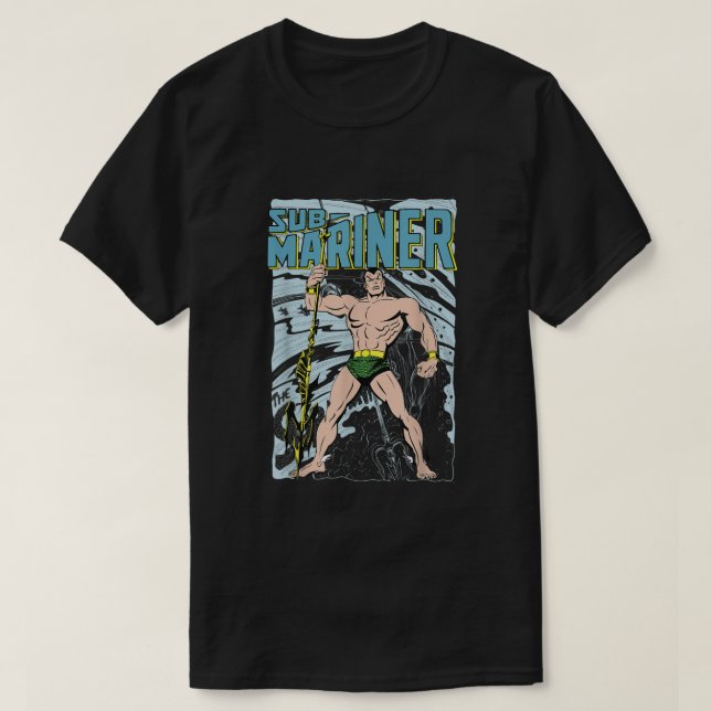 Camiseta Retrato do Sub-Mariner do Marvel História em quadr (Frente do Design)