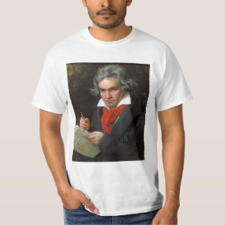 Camiseta Retrato do vintage do compositor, Ludwig von
