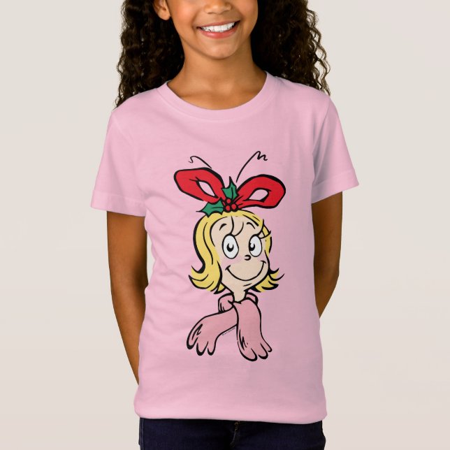 Camiseta Retrato Doce Cindy Lou Quem (Frente)