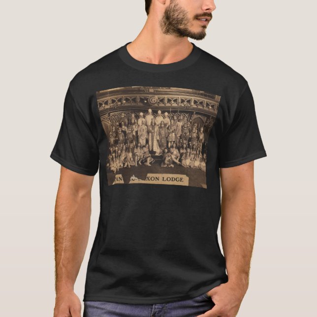 Camiseta Retrato dos Freemasons do alojamento anglo-saxão (Frente)