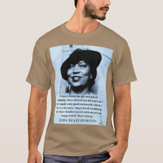 Camiseta retrato e citação de Zora Neale Hurston Eu conheci