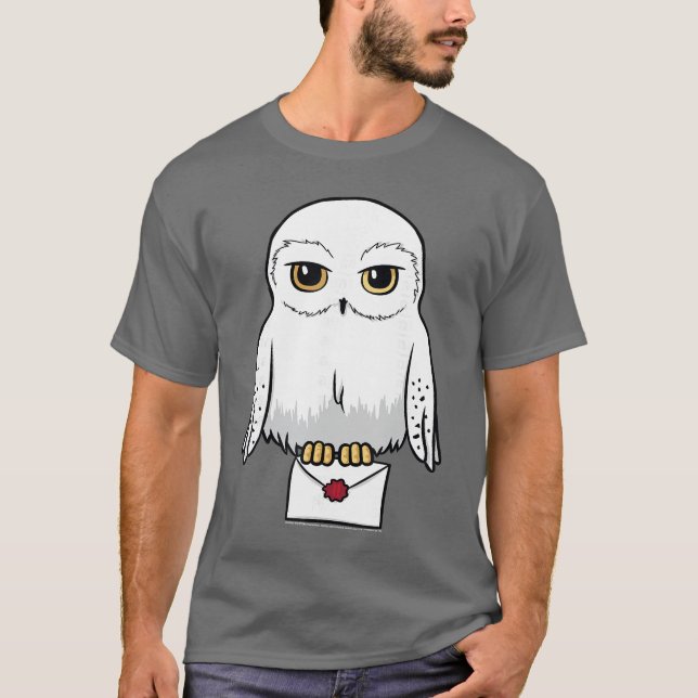 Camiseta Retrato em desenho animado fofo do Harry Potter He (Frente)