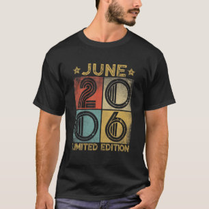 Camiseta Retrato em desgosto Junho de 2006 15 Birthday Gift